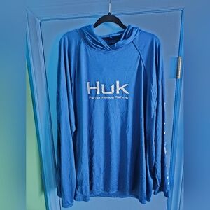 Huk Blue Performance Fishing Hoodie